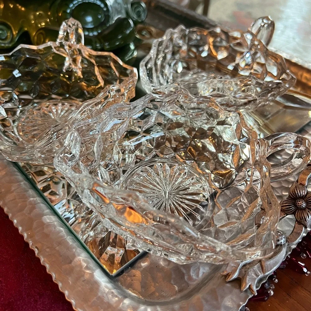 HELSEY Clear Glass Jam Dish